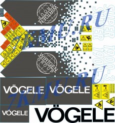 Стикеры для Vogele 1900-3